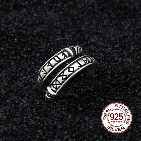 bague viking serpent runes