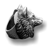 Bague loup viking fenrir