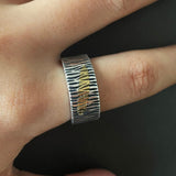Bague nordique authentique en argent porte au doigt bijou pour homme