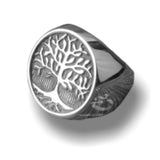 Bague viking yggdrasil couleur argent