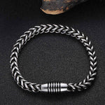 Bracelet viking viril couleur argent