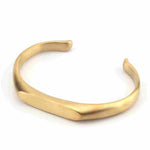 bracelet viking homme sobre et épuré couleur or