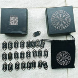 jeu de runes de divination 25 pièces