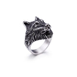 Bague viking loup