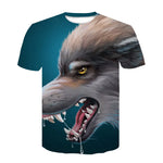 T-shirt viking loup