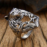 Bague viking loup fenrir