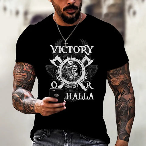 T-shirt viking la victoire ou le valhalla
