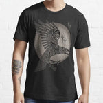 T-shirt viking corbeau