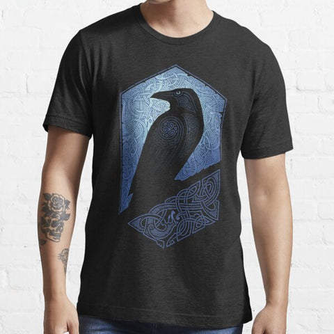 Tee shirt corbeau viking Huggin ou Munin