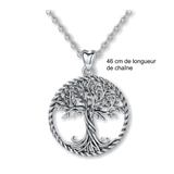 Pendentif viking argent<br>arbre de vie