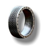 Bague viking la roue des runes