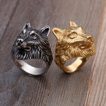 Bague viking loup