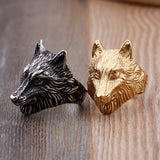 Bague viking loup