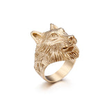 Bague viking loup