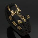 Bracelet viking Marteau de Thor vue de dessus