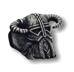chevalière viking casque à corne