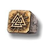 Chevalière viking Valknut