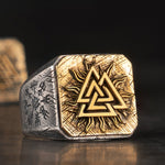 Chevalière viking Valknut