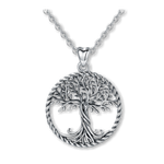 Pendentif viking argent<br>arbre de vie