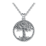 Pendentif viking argent<br>arbre de vie