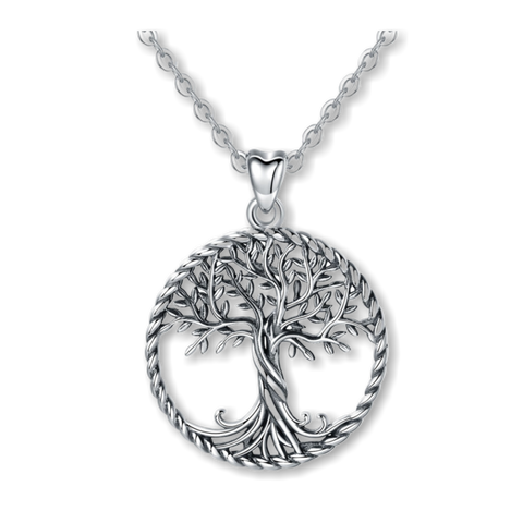 Pendentif viking argent<br>arbre de vie