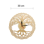 Taille de l'horloge viking Yggdrasil diamètre 30 cm