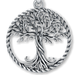 pendentif viking Yggdrasil en argent et sans chaine