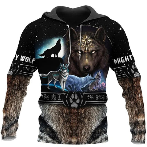 Sweat-shirt<br>loups vikings