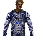Sweat-shirt viking<br>Odin bleu