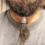 Bague de barbe symbole viking du Valknut