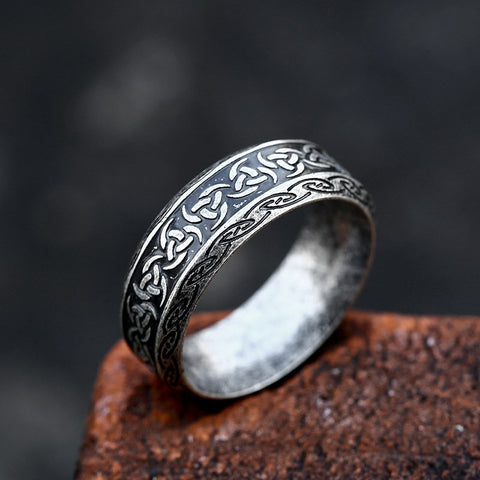 Bague viking cornes d'Odin