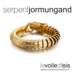 bracelet viking serpent dragon jormungand couleur or vue de l'intérieur du bracelet