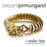 bracelet viking serpent dragon jormungand couleur or