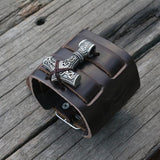 Bracelet viking </br> Manchette Mjolnir