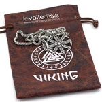sac contenant le bijou spirituel pendentif viking croix svasitika viking symbole de la succession des cycles
