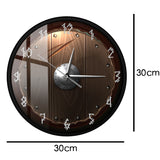 Horloge nordique murale en forme de bouclier viking - version simple - dimension de l'horloge