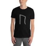 t-shirt viking rune uruz de couleur noire