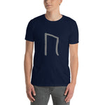 t-shirt viking rune uruz de couleur bleu marine