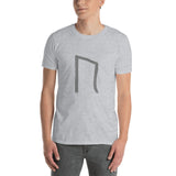 t-shirt viking rune uruz de couleur gris clair