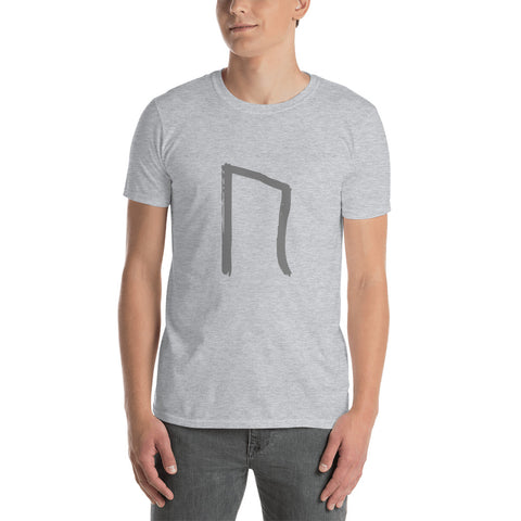 t-shirt viking rune uruz de couleur gris clair